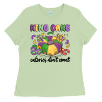 Matcha king cake calories don't count Ladies Tee - MaliasSmallBusiness