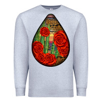 Heather Grey mexican teardrop Premium Sweatshirt - BundleAndBundleShop