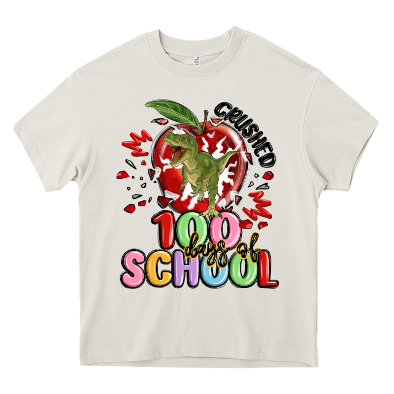 Crushed 100 Days Of School Heavy Core Tee by MaliasSmallBusiness | Teevron