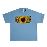 Pebble Blue Leopard Sunflower Gemstone Mom Urban Heavy Tee - Bettercallsaul