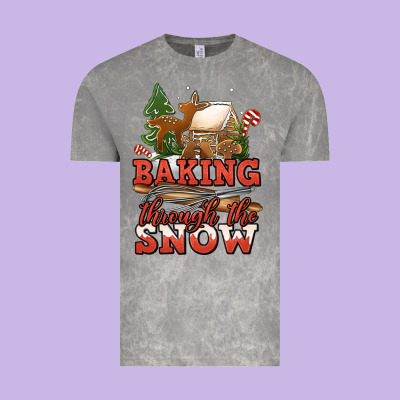 Baking Through The Snow Vintage Tee Designed By Jasminsmagicworld