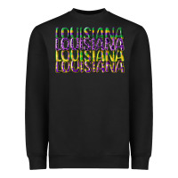 Black louisiana mardi gras Heavyweight Sweatshirt - CowGirlArtShop
