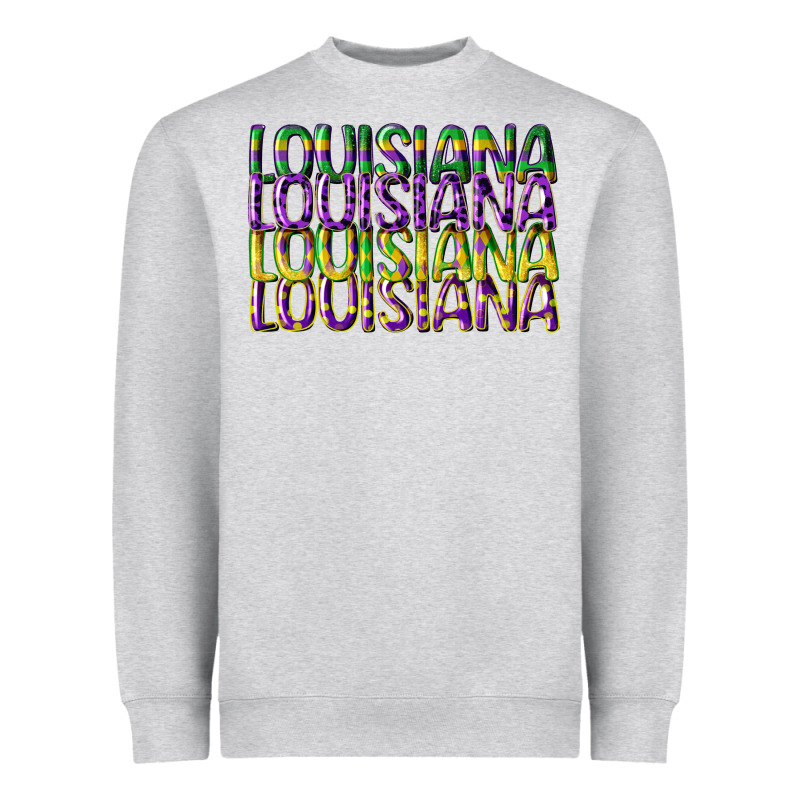 Louisiana Mardi Gras Heavyweight Sweatshirt by CowGirlArtShop | Teevron