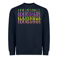 Navy louisiana mardi gras Heavyweight Sweatshirt - CowGirlArtShop