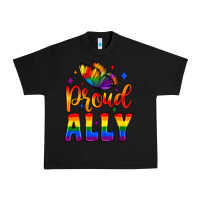 Black proud ally Urban Heavy Tee - JahusDesignShop