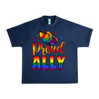 Navy proud ally Urban Heavy Tee - JahusDesignShop