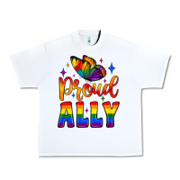 White proud ally Urban Heavy Tee - JahusDesignShop