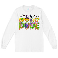 White spooky dude Long Sleeve Tee - NancyCooperArtShop