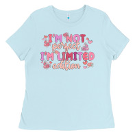 Baby Blue i'm not perfect i'm limited edition Ladies Tee - MaliasSmallBusiness