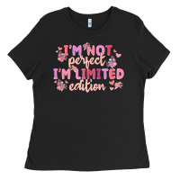 Black i'm not perfect i'm limited edition Ladies Tee - MaliasSmallBusiness