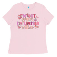 Bubblegum Pink i'm not perfect i'm limited edition Ladies Tee - MaliasSmallBusiness