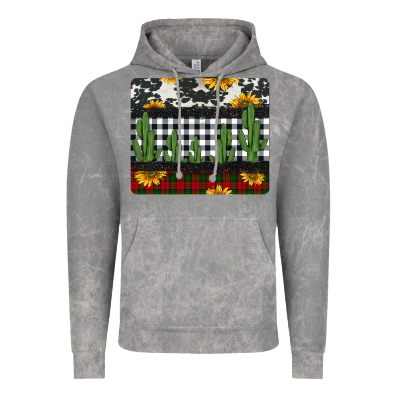 Cowhide Cacti Sunflowers Christmas Mousepad Vintage Hoodie by Jasminsmagicworld | Teevron