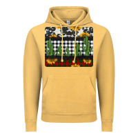 Vintage Mustard cowhide cacti sunflowers christmas mousepad Vintage Hoodie - Jasminsmagicworld