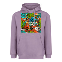 Lavender western cactus aztec seamless pattern Heavyweight Hoodie - BundleAndBundleShop