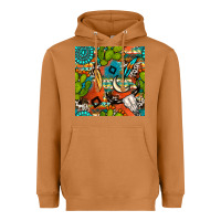 Meerkat western cactus aztec seamless pattern Heavyweight Hoodie - BundleAndBundleShop