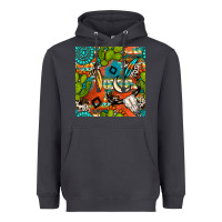 Smoke western cactus aztec seamless pattern Heavyweight Hoodie - BundleAndBundleShop