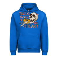 Cobalt Tacos Never Broke My Heart Urban Hoodie - CowhideDigitalArt