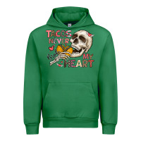 Emerald Tacos Never Broke My Heart Urban Hoodie - CowhideDigitalArt