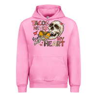 Fuchsia Pink Tacos Never Broke My Heart Urban Hoodie - CowhideDigitalArt