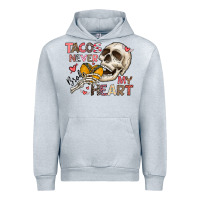 Heather Grey Tacos Never Broke My Heart Urban Hoodie - CowhideDigitalArt