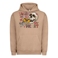 Pigment Burro Tacos Never Broke My Heart Urban Hoodie - CowhideDigitalArt