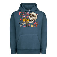 Pigment Midnight Navy Tacos Never Broke My Heart Urban Hoodie - CowhideDigitalArt