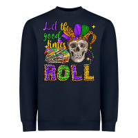 Navy let the good times roll Heavyweight Sweatshirt - CowGirlArtShop