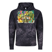 Cloud Black coconut with fruits  background Vintage Hoodie - BarkalooDesign