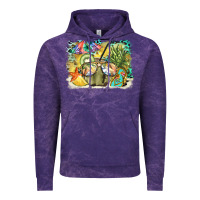 Cloud Purple coconut with fruits  background Vintage Hoodie - BarkalooDesign