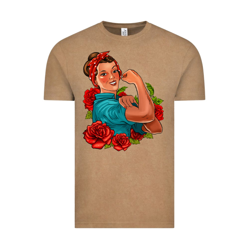 Hispanic Strong Woman With Roses Vintage Tee by Jasminsmagicworld | Teevron