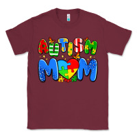 Burgundy autism mom Classic Tee - Artiststas