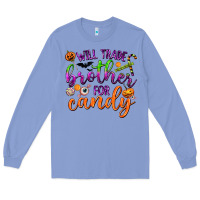 Colony Blue Will Trade Brother for Candy Long Sleeve Tee - texasbilliewilder