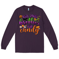 Plum Will Trade Brother for Candy Long Sleeve Tee - texasbilliewilder