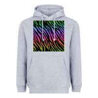 Heather Grey zebra glitter seamless pattern Heavyweight Hoodie - BundleAndBundleShop