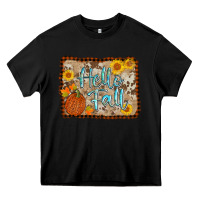 Black hello fall Heavy Core Tee - AdoDesignShop