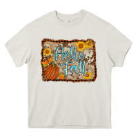 Cream hello fall Heavy Core Tee - AdoDesignShop