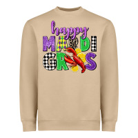 Mushroom happy mardi gras Heavyweight Sweatshirt - CowGirlArtShop