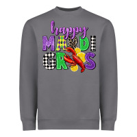 Storm happy mardi gras Heavyweight Sweatshirt - CowGirlArtShop