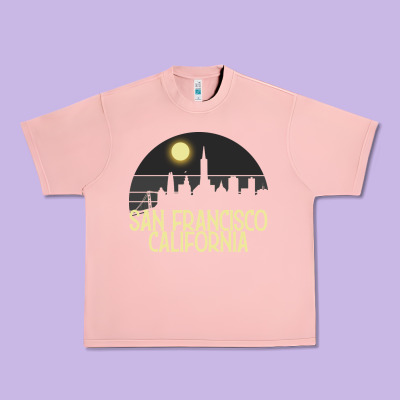 San Francisco California Urban Heavy Tee Designed By Bettercallsaul