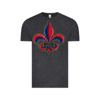 Vintage Black louisiana fleur de lis Vintage Tee - BarkalooDesign
