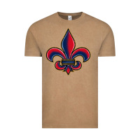 Vintage Coffee louisiana fleur de lis Vintage Tee - BarkalooDesign