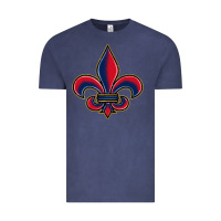 Vintage Denim louisiana fleur de lis Vintage Tee - BarkalooDesign