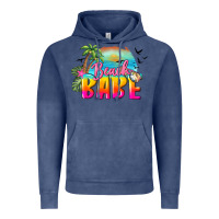 Vintage Denim beach babe Vintage Hoodie - BarkalooDesign