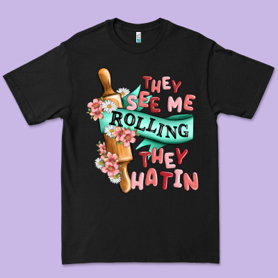 They See Me Rolling They Hatin Premium Tee Designed By Maliassmallbusiness