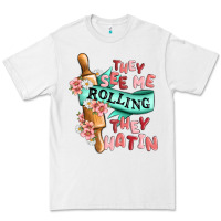 White they see me rolling they hatin Premium Tee - MaliasSmallBusiness