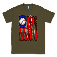 Army Green leopard baseball flag Classic Tee - JahusDesignShop