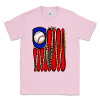 Bubblegum Pink leopard baseball flag Classic Tee - JahusDesignShop