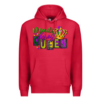 Cardinal mardi gras queen Premium Hoodie - FaDigitalArtStudio
