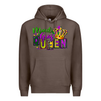 Coffee mardi gras queen Premium Hoodie - FaDigitalArtStudio