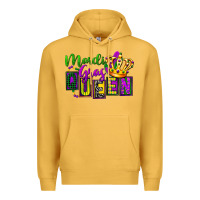 Mustard mardi gras queen Premium Hoodie - FaDigitalArtStudio